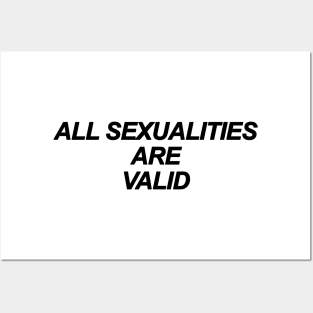 All Sexualities Are Valid Posters and Art